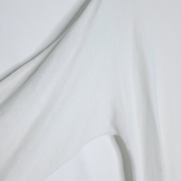 TALBOTS Dolman Sleeve White/Blue Sheer Sweater Women's MEDIUM PETITE (NWT) - Picture 5 of 12